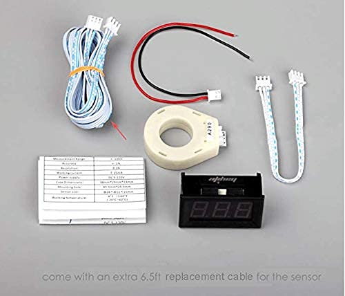 bayite DC 5-120V 100A Mini Digital Current Voltage Amp Meter Ammeter Gauge with Hall Effect Sensor Transformer bayite