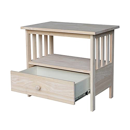 International Concepts Mission TV Stand, Unfinished IC International Concepts