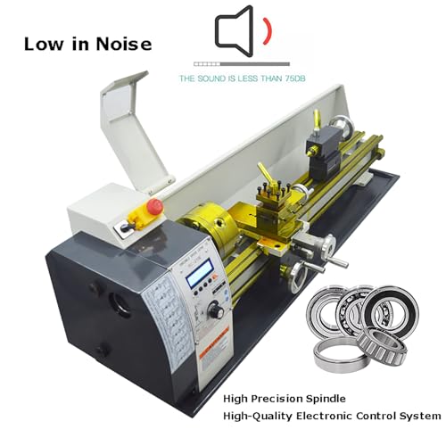 INTBUYING Metal Lathe 8"X32" Benchtop Lathe Machine Precision Hobby DIY Metal Wood Working Lathe Electronic Gearless Horizontal Wood Lathe 1100W - WoodArtSupply