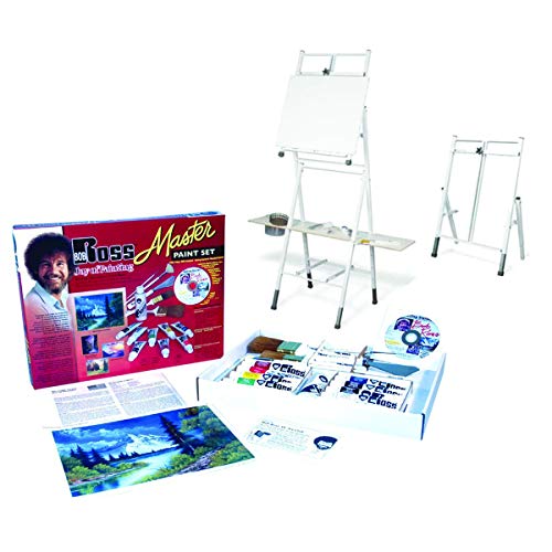 Bob Ross Master Artist Oil Paint Set & 2-in-1 Studio Easel Combined Set BobRoss