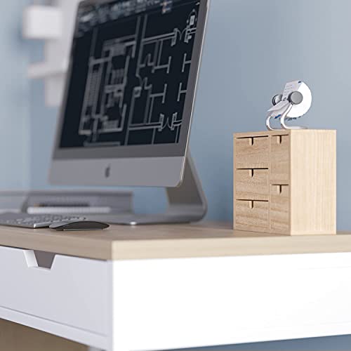 brightmaison BGT Capri Desk Organizer for Office Supplies, Sewing Kit & Jewelry Box, Decorative - Small Wooden Box DIY Project Unfinished Wood brightmaison