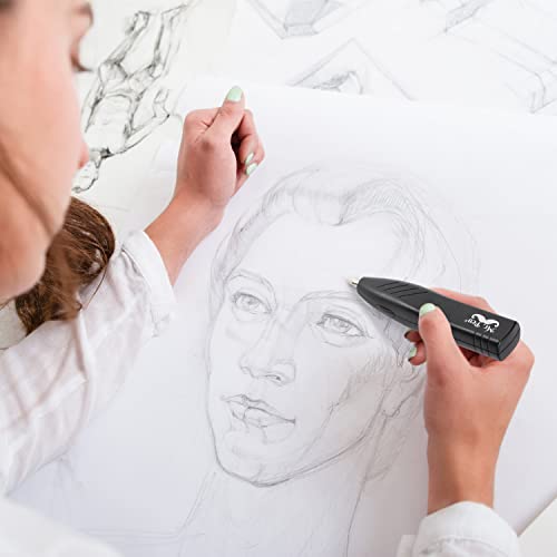 Mr. Pen- Electric Eraser Kit, 36 Eraser Refills and 1 Brush, Battery Operated Eraser for Artists, Electric Pencil Eraser, Drawing Mr. Pen