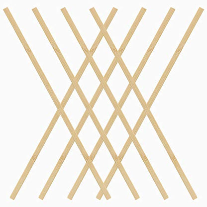 Pllieay 100 Pieces Bamboo Sticks, Wood Strips Wooden Extra Long Sticks for Crafting (15.7 Inches Length × 3/8 Inches Width) - WoodArtSupply