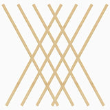 Pllieay 30 Pieces Bamboo Sticks Wooden Craft Sticks Extra Long Sticks for Crafting (15.7 Inches Length × 3/8 Inches Width) Pllieay