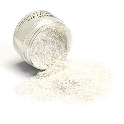 Shining Pearl White Mica Powder - SEISSO Mica Powder for Epoxy Resin (1.76oz/50g Bottle), Dye for Resin Crafting, Soap Making, Paints, Bath Bomb, SEISSO