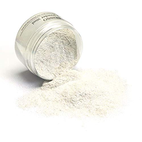 Shining Pearl White Mica Powder - SEISSO Mica Powder for Epoxy Resin (1.76oz/50g Bottle), Dye for Resin Crafting, Soap Making, Paints, Bath Bomb, - WoodArtSupply