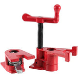 ZEONHAK 4 Pack 3/4 Inches Pipe Clamp, Wood Gluing Pipe Clamp Set, Heavy Duty Woodworking Cast Iron Clamp for Metalworking, Woodworking and Frame ZEONHAK