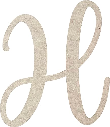 Nursery Baby Decor Wall Hanging MDF Cutout, Cailyn Bloom 6 Inch H Wooden Letter Unfinished Craft, Paintable DIY Kids Learning Letters