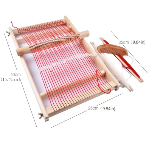 UYISMML DIY Wooden Weaving Loom Kit, Wooden Multi-Craft Weaving Loom Large Frame, DIY Suit Wooden Multifunctional Handcraft Weaving Looms, The Best UYISMML