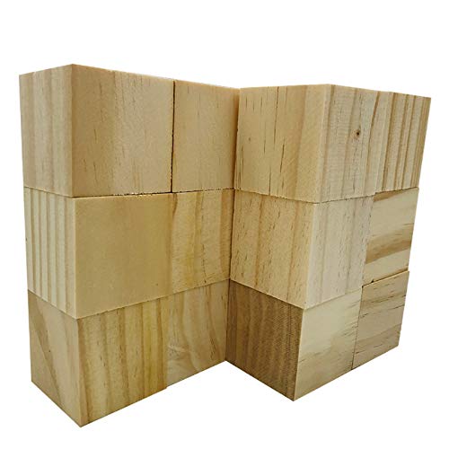 Fycooler Basswood Carving Blocks BW 12 pcs Whittling Wood Carving Blocks Basswood for Carving Wood for Whittling Kit Wood Blocks for Carving Bass - WoodArtSupply