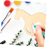 Anneome 45pcs Farm Animal Wood Piece Animal Wood Cutouts Wood Flowers Farm Animals Wooden Cutouts Craft Wood Rustic Wedding Decor Wood Toy Unfinished Anneome