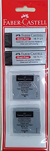 Faber-Castell Eraser - Drawing Art kneaded Large Pencil Eraser Bundle - 4 Pack Faber-Castell