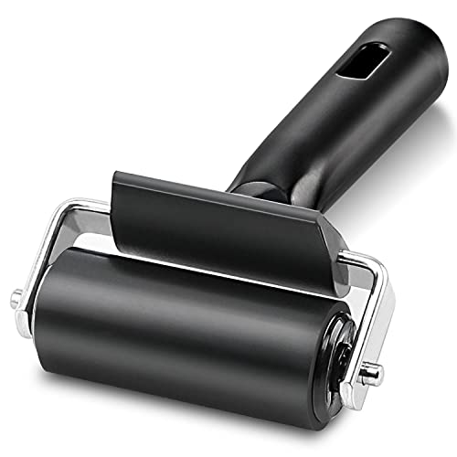 Rubber Roller, Ideal for Anti Skid Tape Construction Tools, Print, Ink and Stamping Tools (2.5-Inch, Black) Yorwe