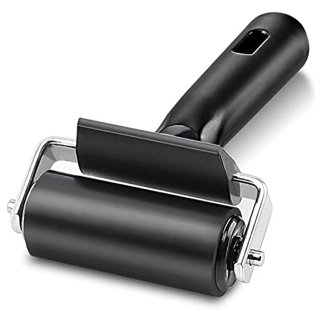 Rubber Roller, Ideal for Anti Skid Tape Construction Tools, Print, Ink and Stamping Tools (2.5-Inch, Black) Yorwe