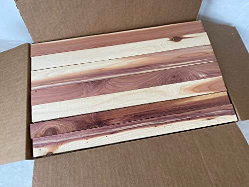 16 Inch Long Aromatic Cedar Wood Boards. Rustic Wood for Crafts… - WoodArtSupply