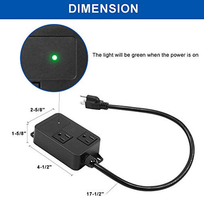 Automatic Vacuum Switch for Power Tools, Dust Control Autoswitch with Unique Current Sensing Technology to Delay Vacuum On, Prevent Circuit Overload