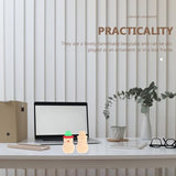 Amosfun 20 Pcs Snowman Wooden Unfinished Doll DIY Crafts Wooden Peg Doll Home Decoration Ornament Amosfun