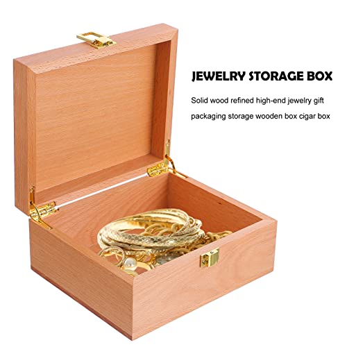 3 Pcs High-end Storage Wooden Box Storage Boxes with Lids Gift Boxes with Lids Wood Jewelry Case Unfinished Wood Boxes Craft Stash Boxes Wood Holder