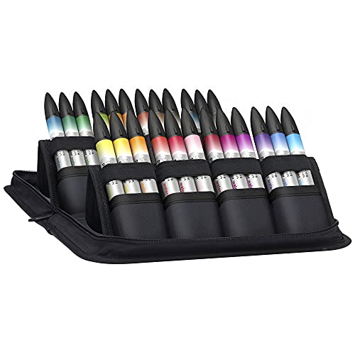 Winsor & Newton ProMarker Brush Set, 24 Count, Basic Collection - WoodArtSupply