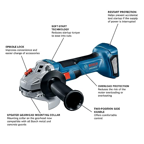 BOSCH GXL18V-601B25 18V 6-Tool Combo Kit with 2-In-1 Bit/Socket Impact Driver, Hammer Drill/Driver, Reciprocating Saw, Circular Saw, Angle Grinder, - WoodArtSupply