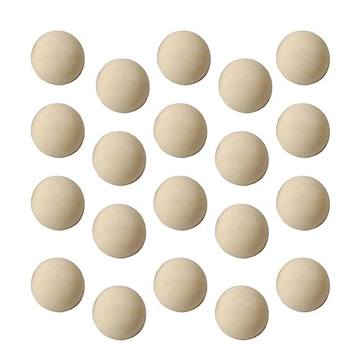 MAGICLULU 200pcs Unfinished Wooden Half Balls Blank Split Wooden Balls Natural Wooden Half Round Ball for DIY Crafts Home Party Decoration (15mm) MAGICLULU