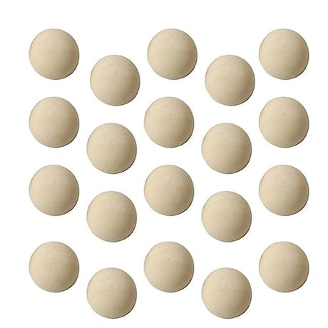 MAGICLULU 200pcs Unfinished Wooden Half Balls Blank Split Wooden Balls Natural Wooden Half Round Ball for DIY Crafts Home Party Decoration (15mm) MAGICLULU