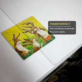 LovePads 1.5mm Thick 24 x 48 Inch Clear Table Cover Protector, Clear Table Protector, Plastic Table Cover, Dining Table Protector, Desk Protector Mat LovePads