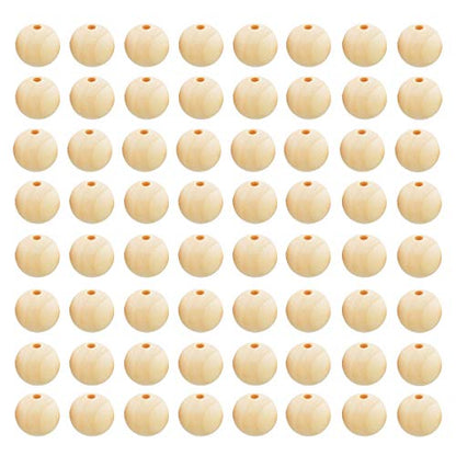 FXSALE 1000pcs 10mm Wood Beads Unfinished Natural Wooden Spacer Beads Round Ball Wood Loose Beads for DIY Craft Jewelry Bracelet Necklace Making - WoodArtSupply