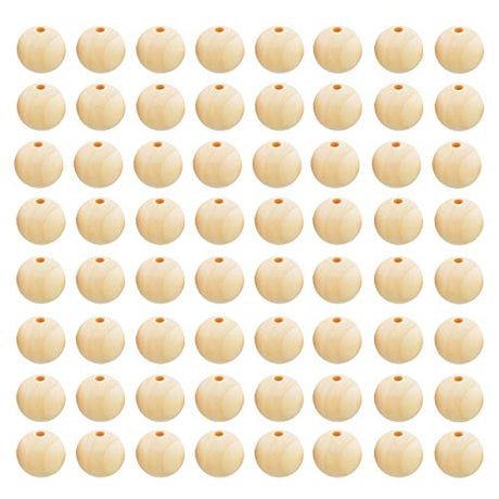 FXSALE 1000pcs 10mm Wood Beads Unfinished Natural Wooden Spacer Beads Round Ball Wood Loose Beads for DIY Craft Jewelry Bracelet Necklace Making FXSALE