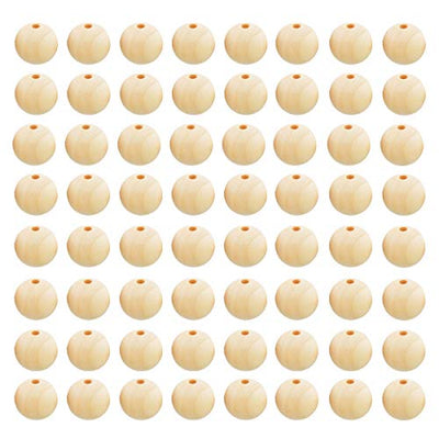 FXSALE 1000pcs 10mm Wood Beads Unfinished Natural Wooden Spacer Beads Round Ball Wood Loose Beads for DIY Craft Jewelry Bracelet Necklace Making