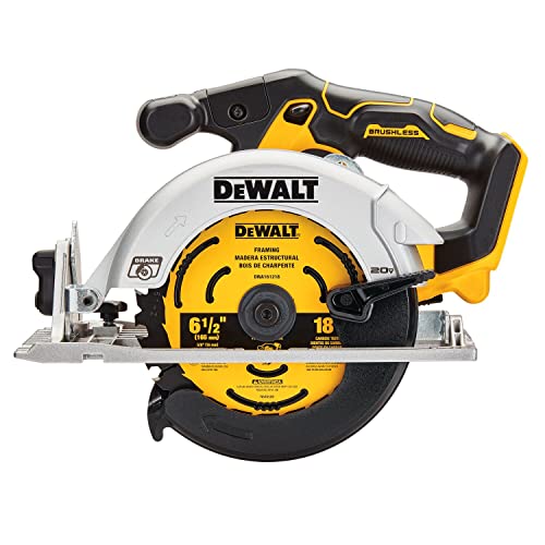 DEWALT 20V MAX* Circular Saw, 6-1/2-Inch, Cordless, Tool Only (DCS565B) - WoodArtSupply