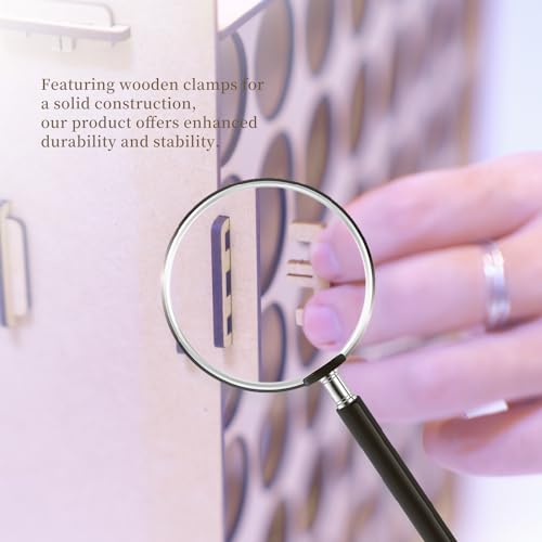 Sokipa Craft Paint Storage-Wall-mounted Arylic Paint Organizer - Vertical Paint Rack Stand for Apple Barrel, Folkart-2oz Craft Paints- 49 Holes Sokipa