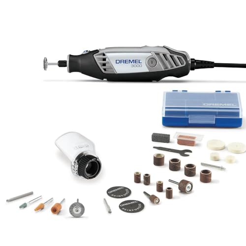 Dremel 3000-1/25 Variable Speed Rotary Tool Kit- 1 Attachment and 25 Accessories- Grinder, Mini Sander, Polisher, Router, Engraver- Perfect for - WoodArtSupply