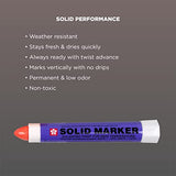SAKURA Solid Paint Markers - Permanent Marker Paint Pens - Window, Wood, & Glass Marker - Orange Paint - 12 Pack SAKURA