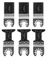 WEN MTB206 6-Piece Oscillating Multi-Tool Bi-Metal Wood and Metal Cutting Blade Set WEN