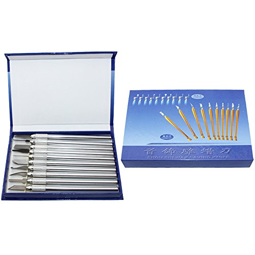 NIUPIKA Wax Carvers Carving Knives Pottery Clay Sculpting Tool Set Steel Modeling Hand Tool NIUPIKA