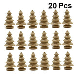 VILLCASE 20pcs Christmas Tree Figures Christmas Craft Supplies Unfinished Wood Snowman Blank peg People Nativity Decor Dinner Table Decor Unfinished VILLCASE