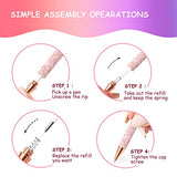 TECKWRAP Air Release Weeding Tool Pin Pen Vinyl Installation Weeding Tool for Vinyl DIY Craft Project (Glitter Pink) TECKWRAP