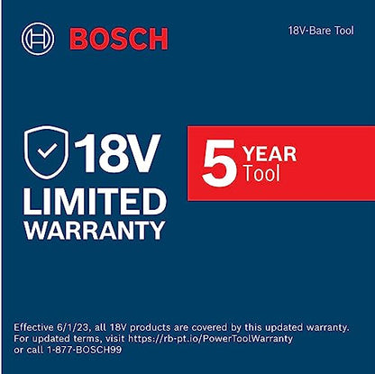 BOSCH GDS18V-330CN 18V Brushless Connected-Ready 1/2 In. Mid-Torque Impact Wrench with Friction Ring and Thru-Hole (Bare Tool) - WoodArtSupply