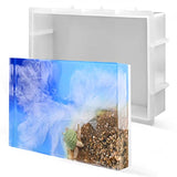 Large Rectangular Resin Silicone Mold,Bookends Resin Molds, Crystal Epoxy Casting Resin Molds for Flowers Preservation,Office Home Decoration, Sakolla