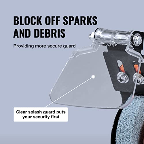 VEVOR Bench Buffer Polisher, Bench Buffer Grinder Polishing & Buffing Machine for Metal/Jewelry/Wood/Jade/Plastic/Silver DIY, with Wool/Abrasive VEVOR