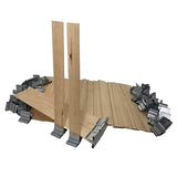 Beesworks Wooden Candle Wicks | 100 pcs Wooden Candle Wicks 5.1 x 0.5 inch | 100% Natural Smokeless Crackling Wooden Candle Wicks with Iron Standers BEESWORKS