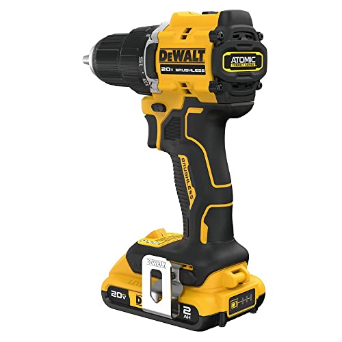 Dewalt DCD794D1 20V MAX ATOMIC COMPACT SERIES Brushless Lithium-Ion 1/2 in. Cordless Drill Driver Kit (2 Ah) - WoodArtSupply