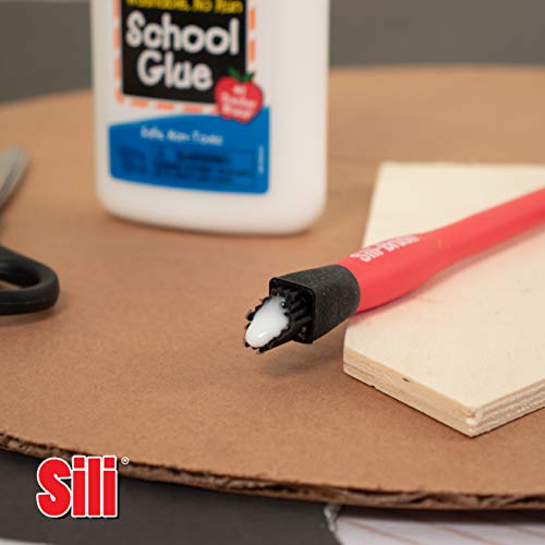 Sili The Complete Silicone Glue Kit - Wood Glue Up 4-Piece Kit – 2 Pack of Silicone Brushes, 1 Tray, 1 Comb – Woodworking, Arts, Crafts and White - WoodArtSupply