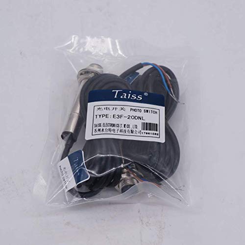 Taiss/1 Pair photoelectric Switch 0-20M Through-Beam Reflection Optical Photoelectric Beam Sensor NPN NO photoelectric Sensor Switch 6-36V Proximity - WoodArtSupply