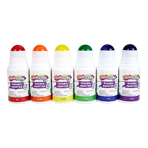 Colorations® Rollable Paints - Set of 6 - WoodArtSupply