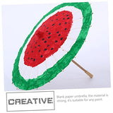 Abaodam 2pcs Wedding Paper Umbrella DIY Drawing Umbrella Paper Parasol Unfinished Umbrella White Paper Umbrellas Miniture Decoration DIY Supply Abaodam