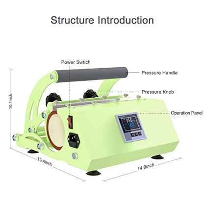 YIIFIISET 30oz Tumbler Heat Press Machine,Mug Press Machine for Stainless Steel, Ceramic, Glass Tumbler,Universal 11oz 15oz 16oz 20oz 30oz Tumbler - WoodArtSupply