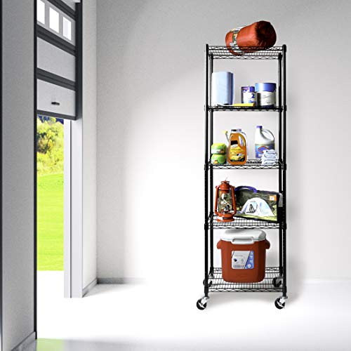 Seville Classics UltraDurable Heavy Duty NSF Solid Steel Wire Rack Storage Unit, Organizer for Garage, Warehouse, Office, Restaurant, Classroom, Seville Classics