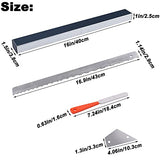 Frautron Guitar Luthier Tool Kit Includes 16 Inch Guitar Fret Leveling Sanding Beam Fret Leveler, Fret Crowning File, Fret Rocker, Guitar Neck Frautron